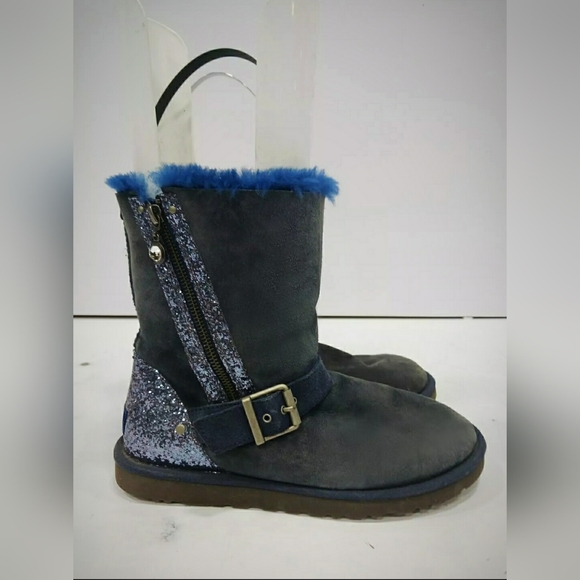 Ugg Australia Blaise Shearling Glitter  Winter Boots Size 9 - Picture 4 of 9